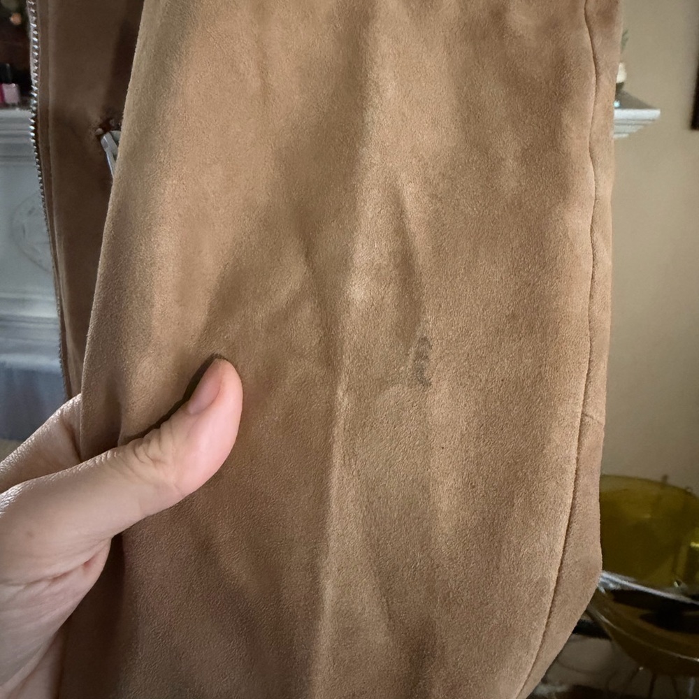 Quince 100% Suede Biker Jacket in XS pecan brown - Picture 16 of 17